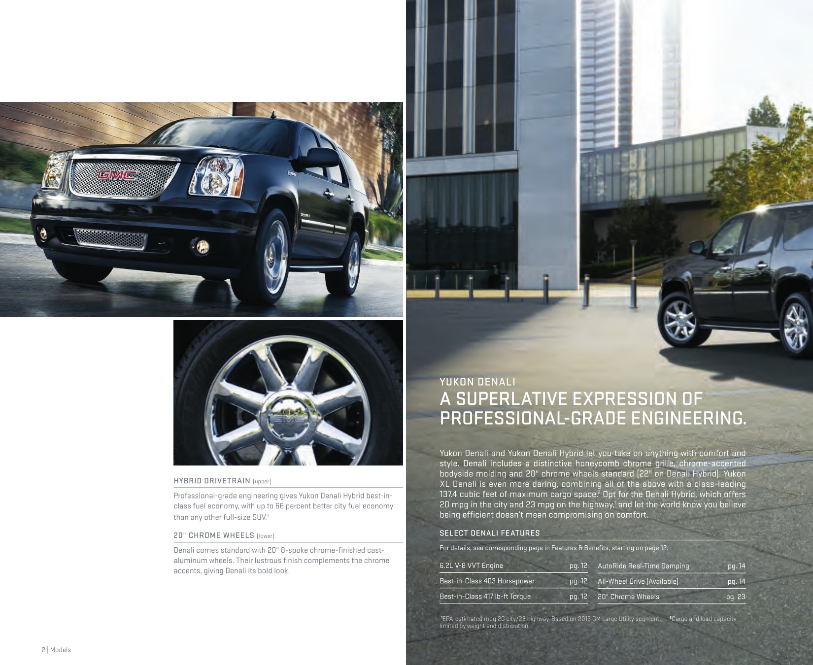 2013 GMC Yukon Brochure Page 2